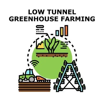 Green farming technology and agricultural innovation concept Stock Illustration