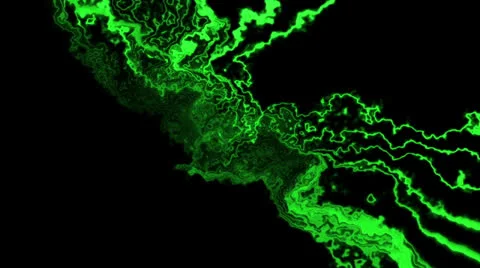 Green Feedback Abstract Loop Stock Footage 24422574