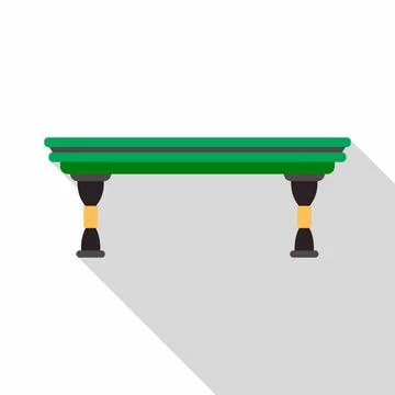Green felt pool table playing game icon Stock Illustration