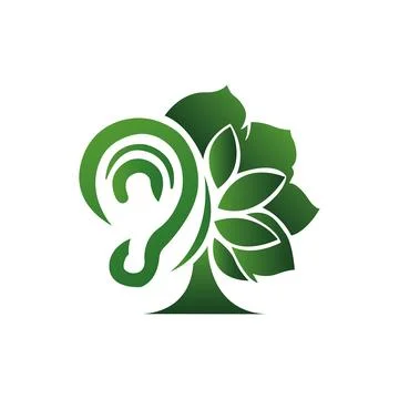 Green female tree. vector logo icon design Stock Illustration