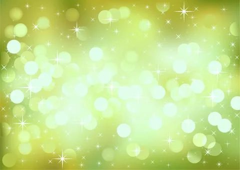 Green festive lights, vector background. Illustrazione stock