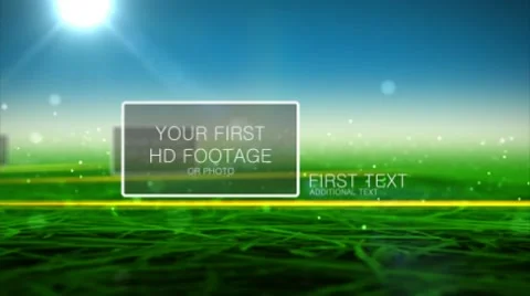 Green Field Stock After Effects