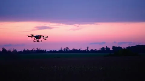 Green Field Agro Drone Stock Footage 161013535
