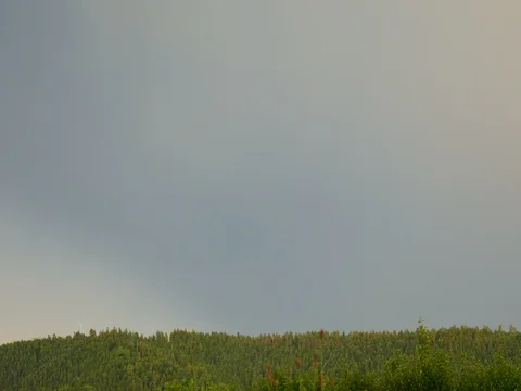 Green field and lightning Stock Footage 77860164