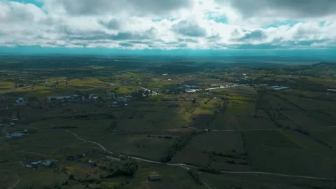 Green Field Dark Clouds 스톡 동영상 274754836