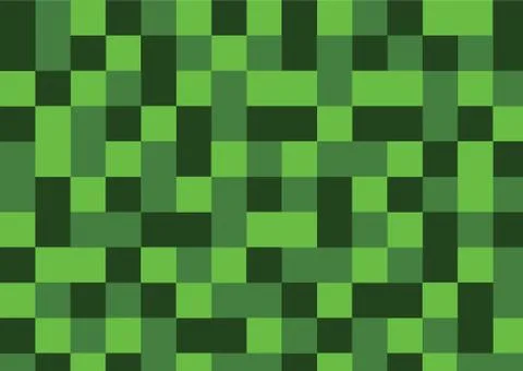 Green field with different squares and rectangles. Stock Illustration