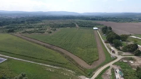 Green field on the farm Stock-Footage 130830628