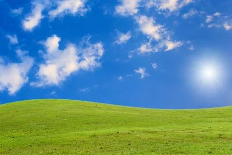 Green field Foto stock