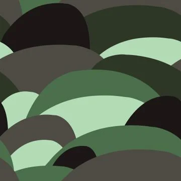 Green field seamless pattern. Simple style illustration Stock Illustration