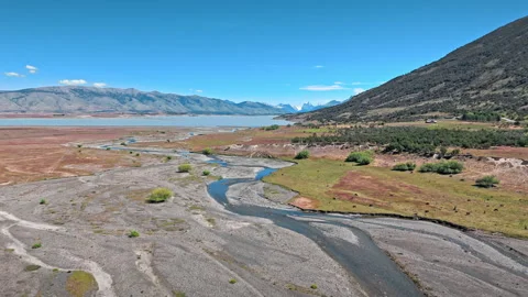 Green Fields and Turquoise Waters. Video stock 297398775