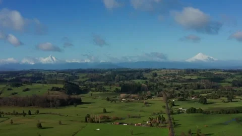 Green fields seen with drone countryside Stock Footage 249467796