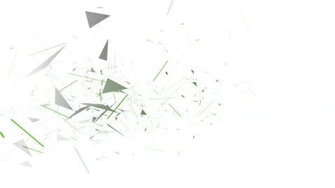 Green financial background made of 3d poligons. Polygons rotate and are Stock Footage 93578767