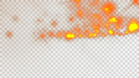 Green fire background Stock Illustration