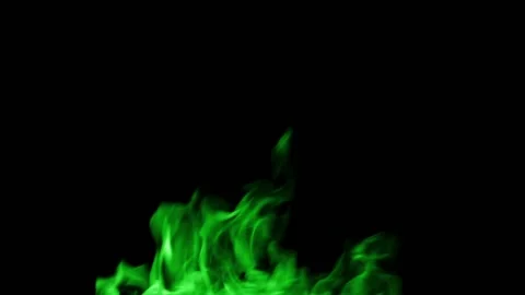 Green Fire flame burn loop Video stock 145932953