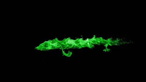 Green Fire flame loop Stock Footage 145933162