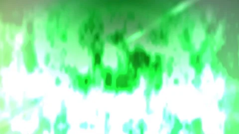 Green fire flames abstract background seamless loop glowing energy 動画素材 331515435