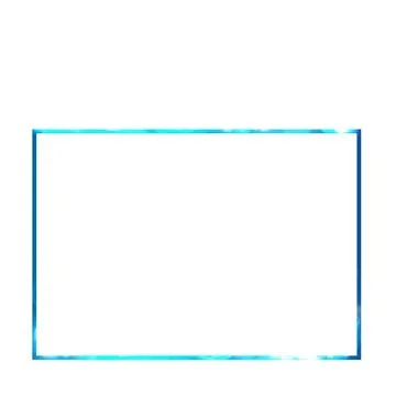 Green fire frame in the shape of rectangle, vector fiery frame, burning clipping Illustrazione stock