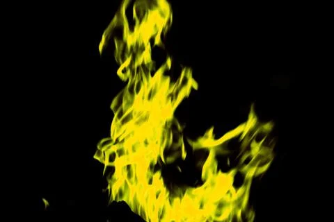 Green fire at night Stock Photos