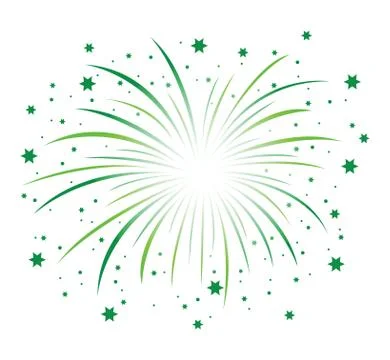 A green firework background Stock-Illustration