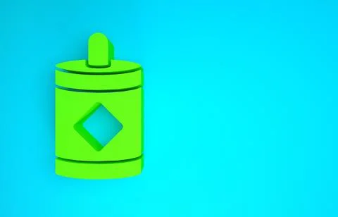 Green Firework icon isolated on blue background. Concept of fun party. Explos Stock Illustration