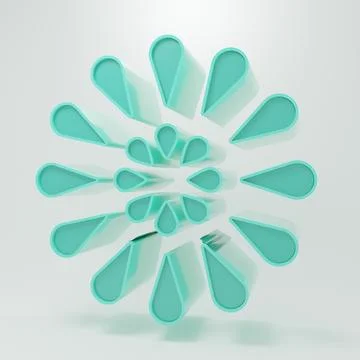 Green Firework icon isolated on grey background. Concept of fun party. Expl.. Stock Illustration