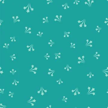 Green Firework icon isolated seamless pattern on green background. Concept of Illustrazione stock