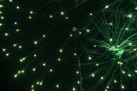 Green Firework Stock Photos