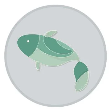 Green fish vector Stock-Illustration