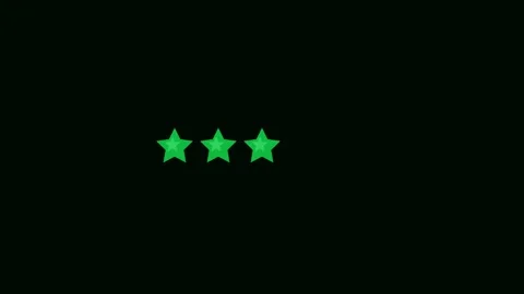 Green Five Star Rating Fill Flat Design Animation 스톡 동영상 342611563