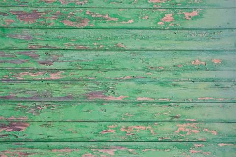 Green flaky painted surface Stock-Fotos