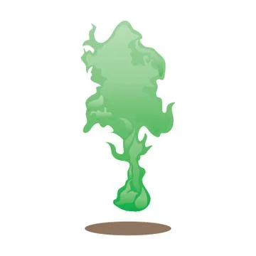 Green Flame Stock Illustration
