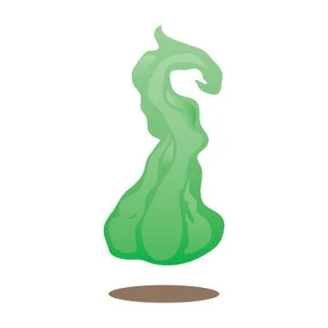 Green Flame Stock Illustration