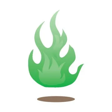 Green Flame Stockillustratie