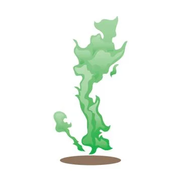 Green Flame Stock Illustration