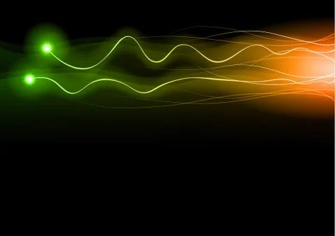 Green flash Stock Illustration