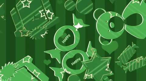 Green Flat in Green Background  Stock Footage 1034224