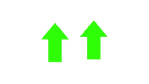 Green flat vector arrows moves up on a white background. Upload. Motion gra.. Stock Footage 310095113