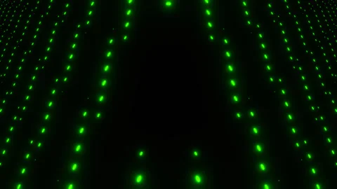 Green Flickering Bright Lights Background VJ Loop in 4K Stock Footage 342407555