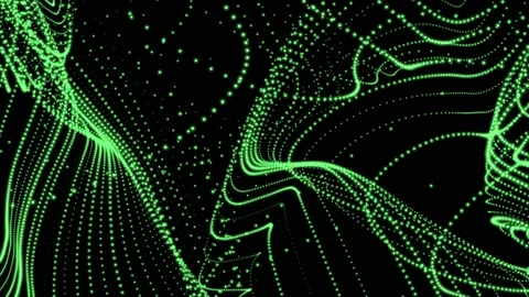 Green flights particles background animation. Stock Footage 165816573