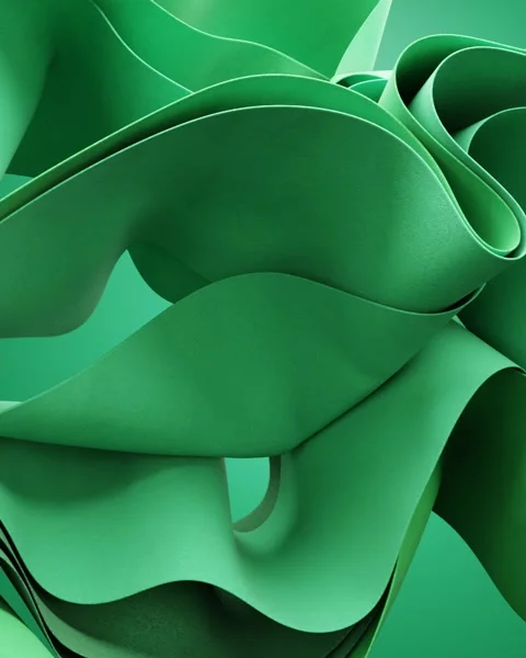 Green floating textile Video stock 289567960