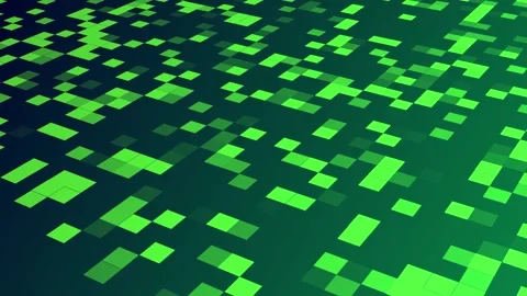 Green Floor Motion Cubes Digital Background Stock Footage 316201355