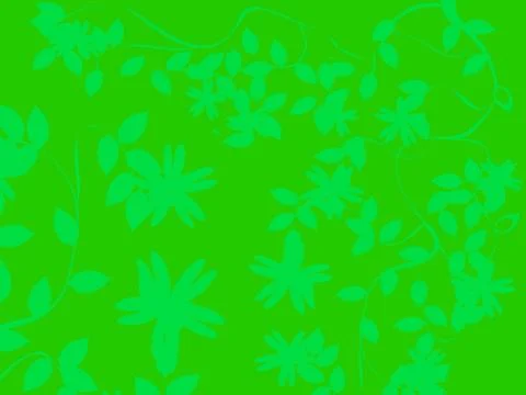 Green floral background Illustrazione stock