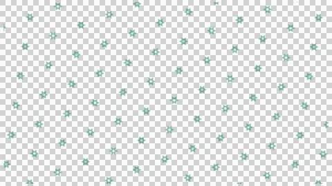 Green Floral Decorative Pattern on White Background Stock Illustration