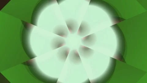 Green Floral Pattern Animation Loop Background. Stock Footage 329484530