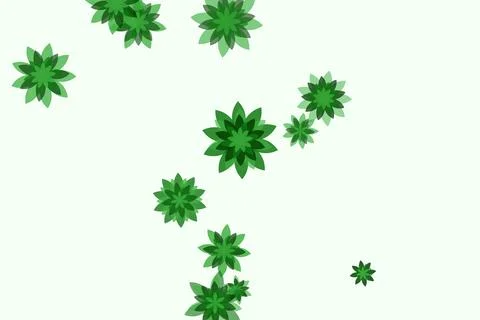 Green floral pattern background. Abstract botanical wallpaper Stock-Illustration