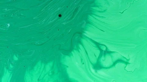 Green flow galaxy of cosmic paint colors in motion Stock Footage 108015514