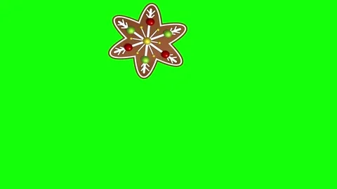 Green Flower and Tree and Screen on Green Screen Background Horizontal 16:9 Stock Footage 339332795