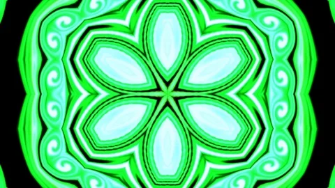 Green Flower Animation Stock Footage 122180700