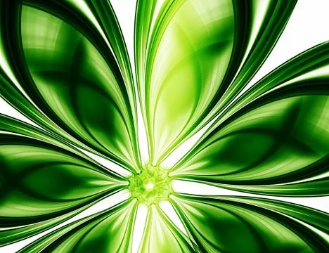Green flower Stock Illustration