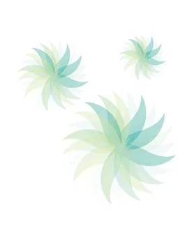 Green flower pattern Stock Illustration